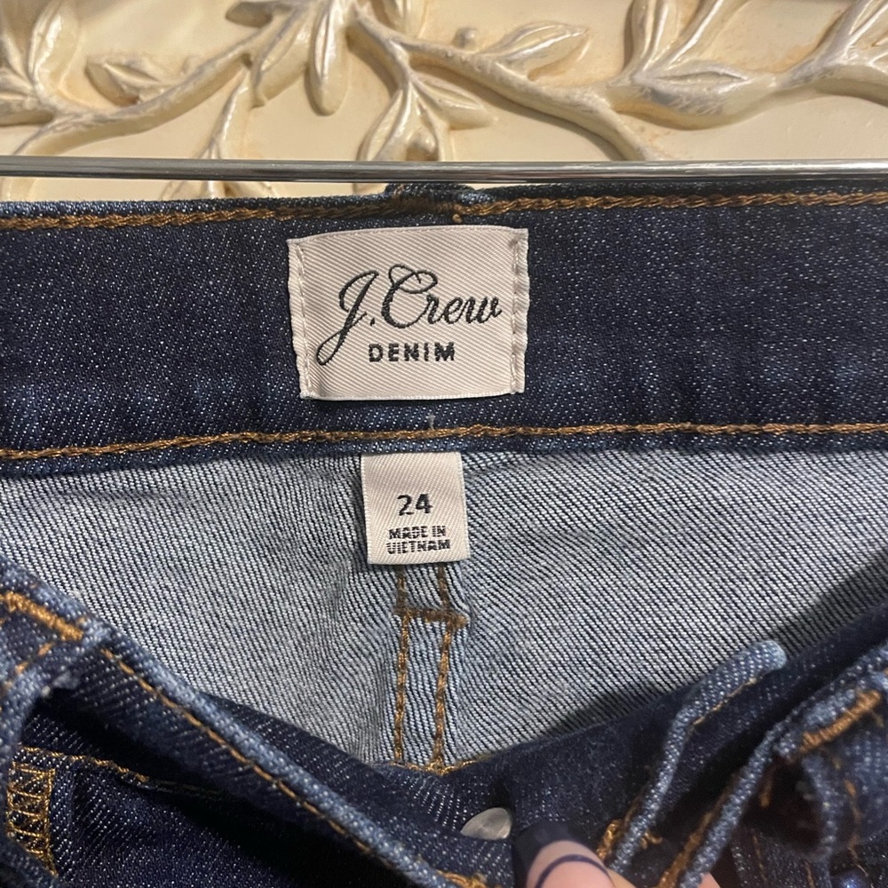 J Crew demi-boot crop jean in Dark wash Sz 24 - Picture 4 of 4